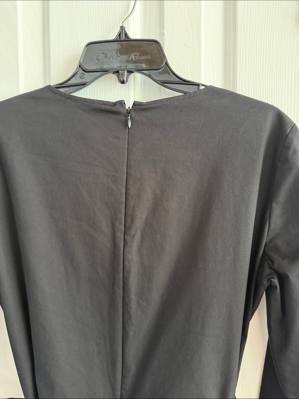 COS Black Wrap-Style Long-Sleeve Jumpsuit size 8 - Picture 4 of 9